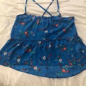 Hollister flowy sheer top